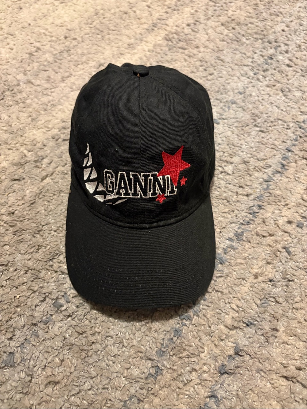 Ganni Logo Embroidered Baseball Cap